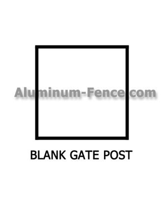 OnGuard Heron 3H Blank Gate Post